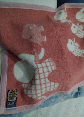 Pembe Baskılı Çocuk Battaniyesi - Görsel 7