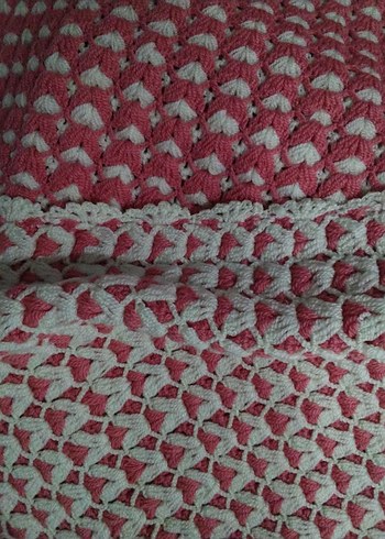 Pembe Örgü Çocuk Battaniyesi - Görsel 7