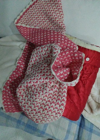 Pembe Örgü Çocuk Battaniyesi - Görsel 4