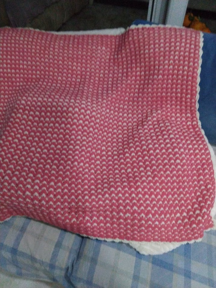 Pembe Örgü Çocuk Battaniyesi - Görsel 3