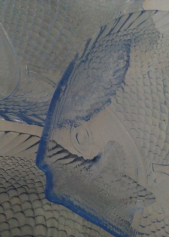 Mavi Balık Desenli Tabak Seti - Görsel 8