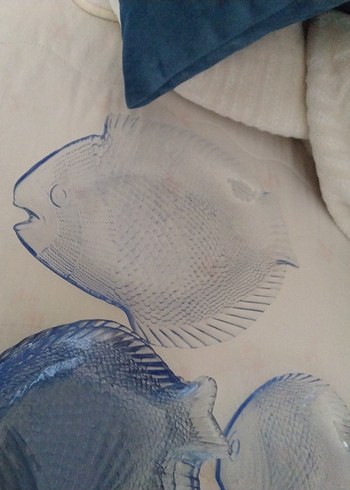 Mavi Balık Desenli Tabak Seti - Görsel 5