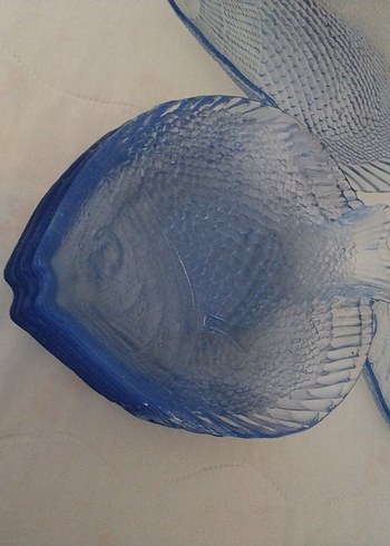 Mavi Balık Desenli Tabak Seti - Görsel 3