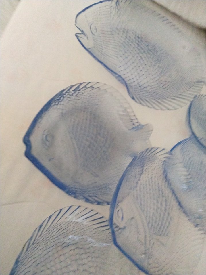 Mavi Balık Desenli Tabak Seti - Görsel 4