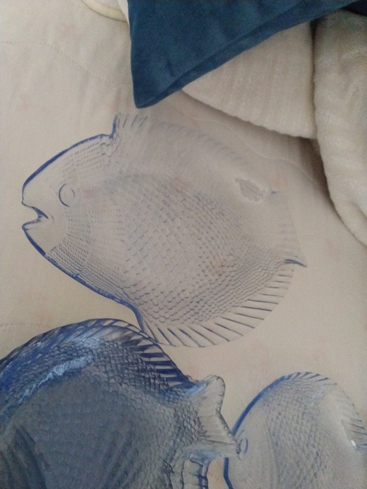 Mavi Balık Desenli Tabak Seti - Görsel 5