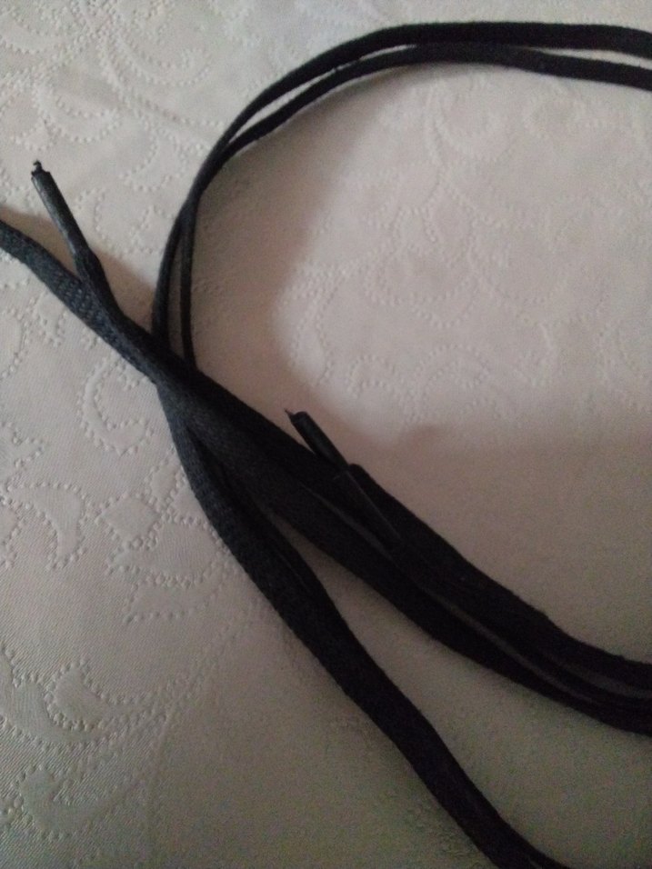 Minimalist Siyah Goth Erkek Ayakkabı Bağcığı - Görsel 2