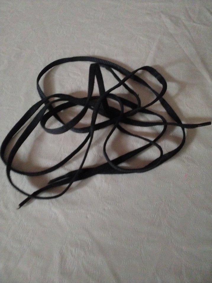 Minimalist Siyah Goth Erkek Ayakkabı Bağcığı - Görsel 3