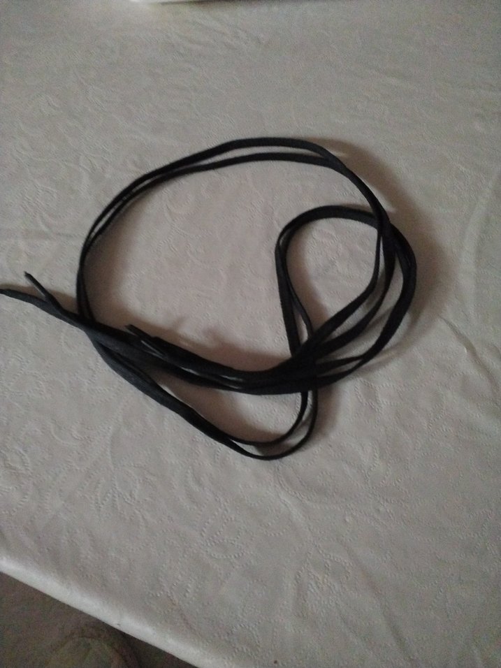 Minimalist Siyah Goth Erkek Ayakkabı Bağcığı - Görsel 4