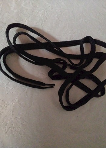 Siyah Gotik Erkek Ayakkabı Bağcığı - Görsel 4