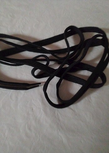 Siyah Gotik Erkek Ayakkabı Bağcığı - Görsel 2