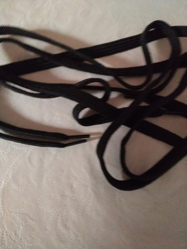 Siyah Gotik Erkek Ayakkabı Bağcığı - Görsel 5