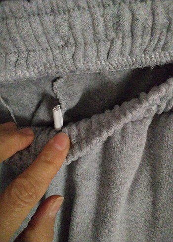 Gri Rahat Kesim Kadın Eşofman Altı - Görsel 6