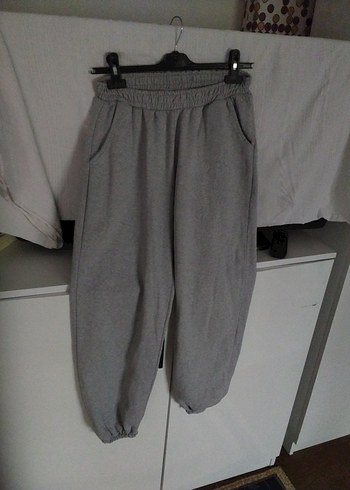 Gri Rahat Kesim Kadın Eşofman Altı - Görsel 3