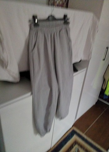 Gri Rahat Kesim Kadın Eşofman Altı - Görsel 2