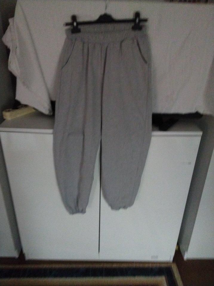 Gri Rahat Kesim Kadın Eşofman Altı - Görsel 4