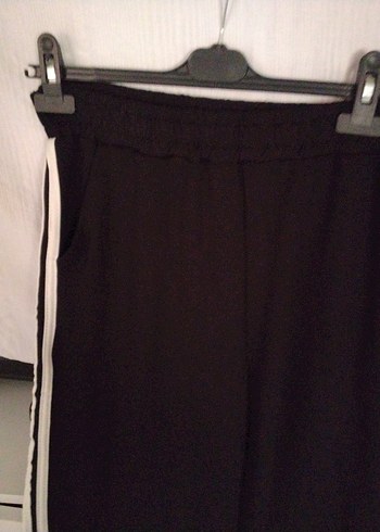 Siyah Çizgili Kadın Spor Pantolonu - Görsel 4