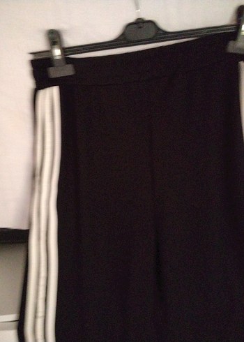 Siyah Çizgili Kadın Spor Pantolonu - Görsel 3