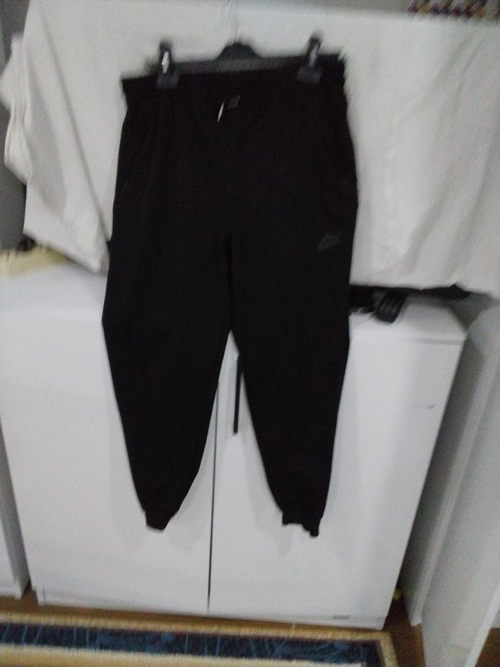 Siyah Erkek Spor Bol Kesim Eşofman,unisex - Görsel 2