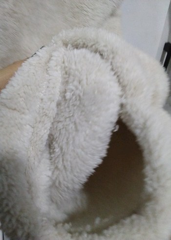 Kadın Bej Peluş Rahat Eşofman Altı - Görsel 3