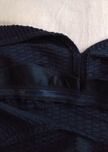 xxl Beden siyah Renk Siyah Piliseli Strappy Kadın Mayo