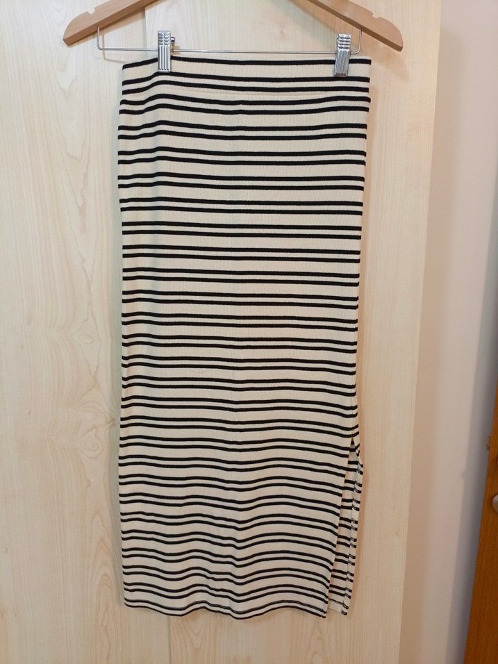 C&A Çizgili fitilli Kadın Uzun Etek - Görsel 2