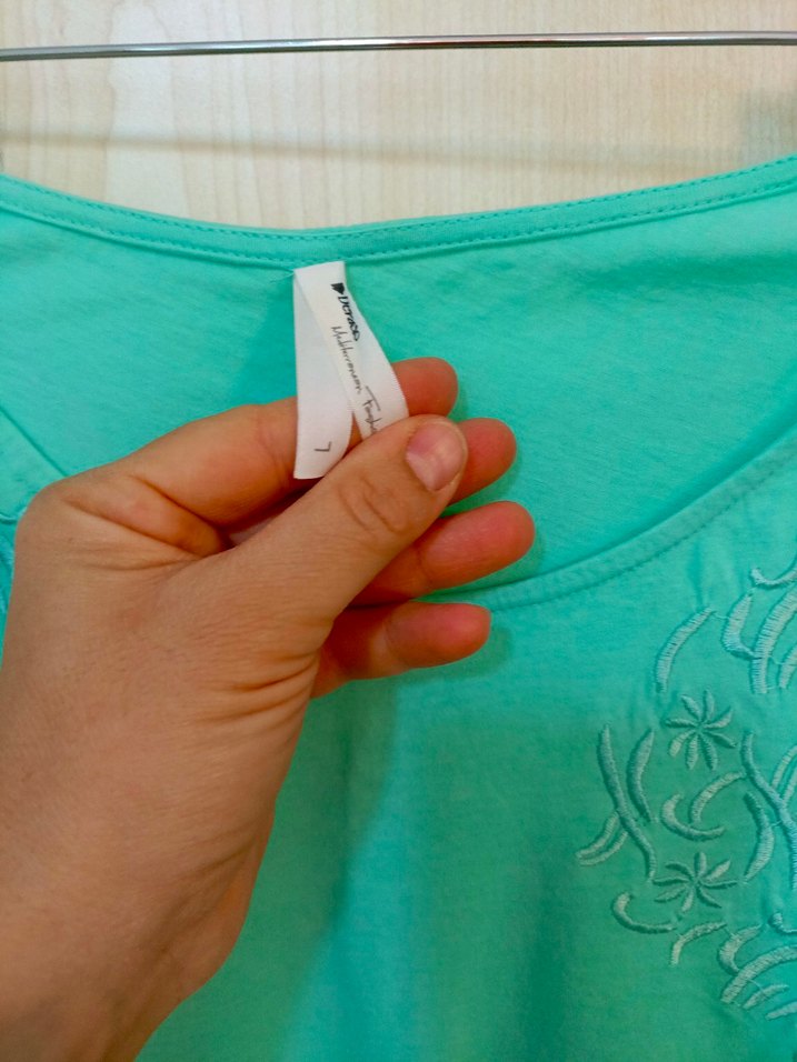 Dantel İşlemeli Turkuaz Kolsuz Bluz - Görsel 2