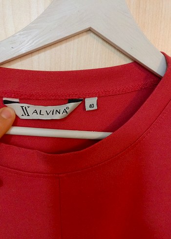 Alvina Düğmeli Uzun Kollu Gül Kurusu Kadın Tunik - Görsel 2