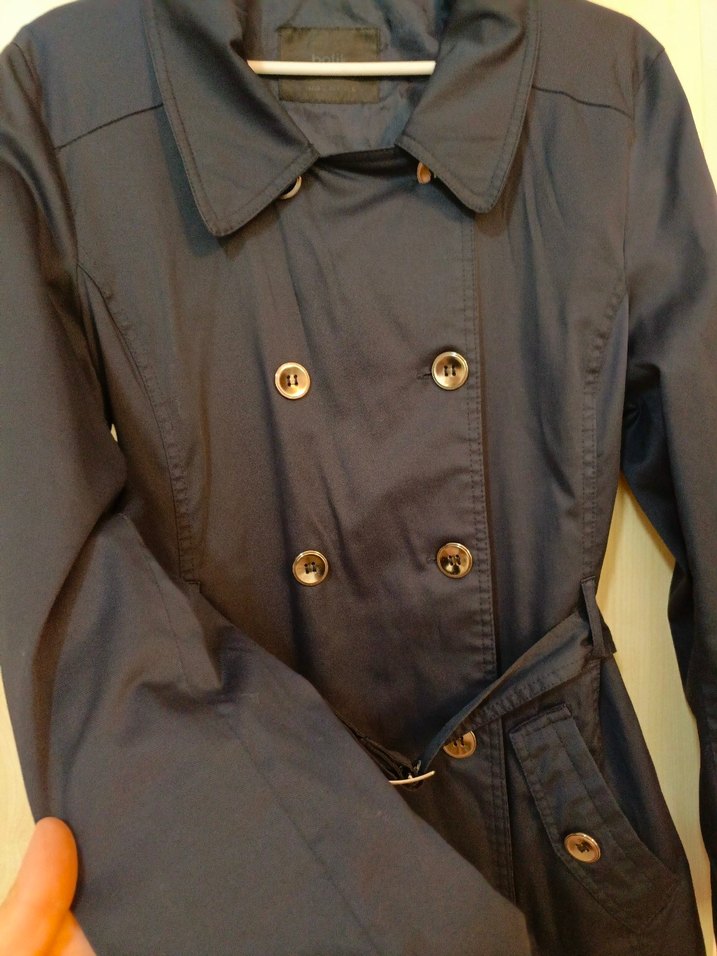 BATİK marka Düğmeli Lacivert Midi Trençkot - Görsel 2