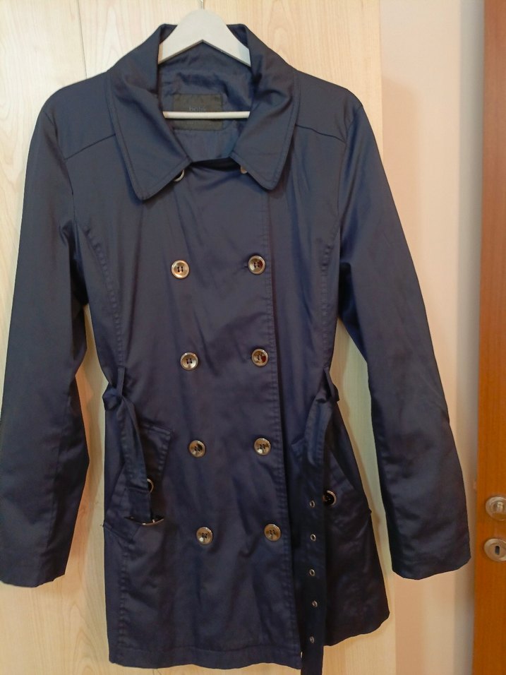 BATİK marka Düğmeli Lacivert Midi Trençkot - Görsel 4