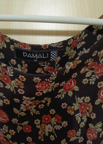 Çiçek Desenli Midi Bohem Elbise - Görsel 3