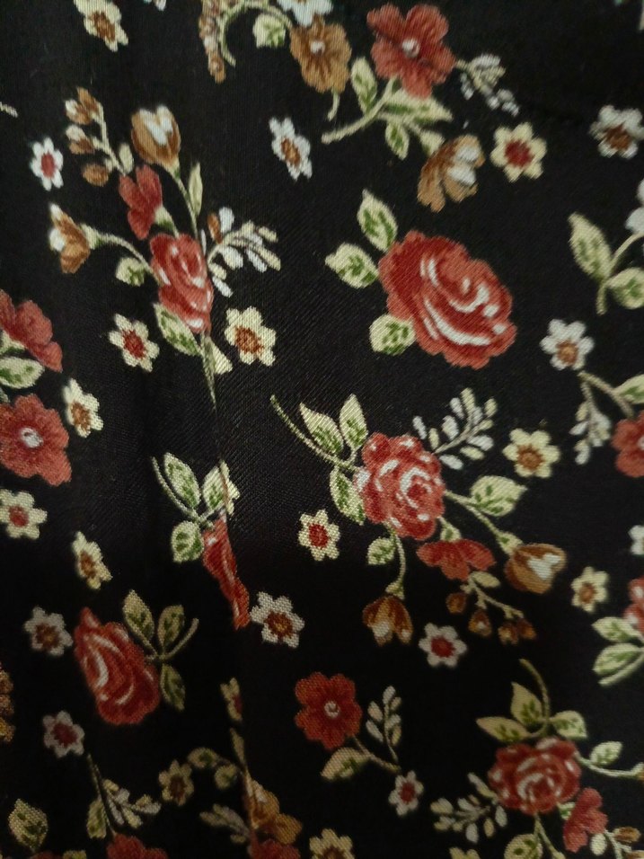 Çiçek Desenli Midi Bohem Elbise - Görsel 2