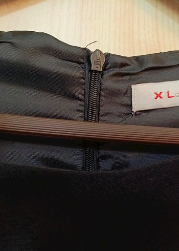 Drapeli Siyah Midi Ofis Elbisesi - Görsel 3