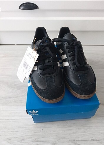 38,5 Beden siyah Renk Adidas Siyah Samba