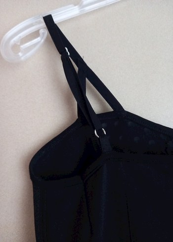 Siyah Gotik Midi Abiye Elbise - Görsel 6