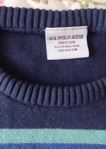 Erkek Çocuk Lacivert Çizgili Triko Kazak - Görsel 3