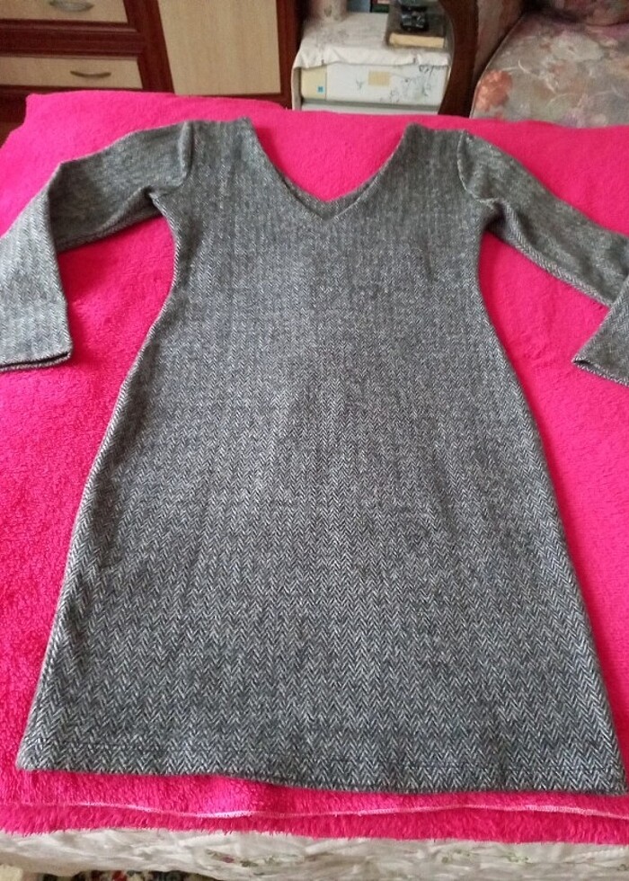 #Kadın #elbise #gri - Görsel 2