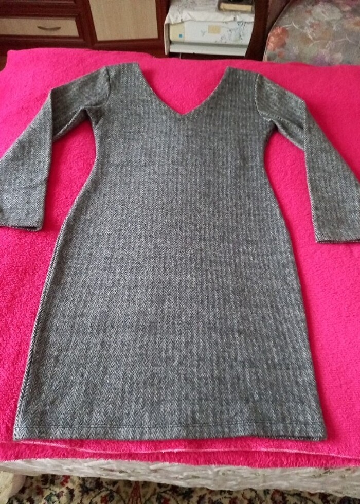 #Kadın #elbise #gri - Görsel 4