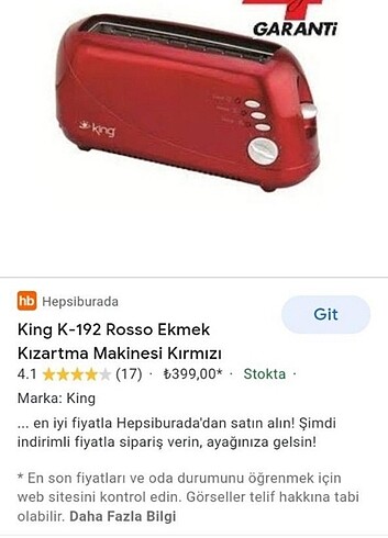 Ekmek kızartma makinası 