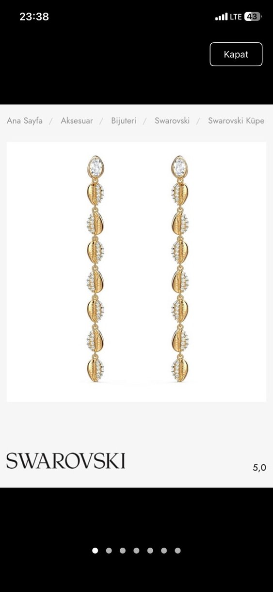 Swarovski küpe - Görsel 2