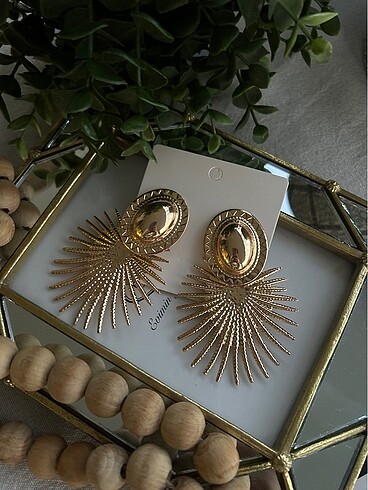 Diğer Geometrik Büyük Gold Küpe