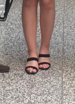 Diğer Örgü topuklu sandalet