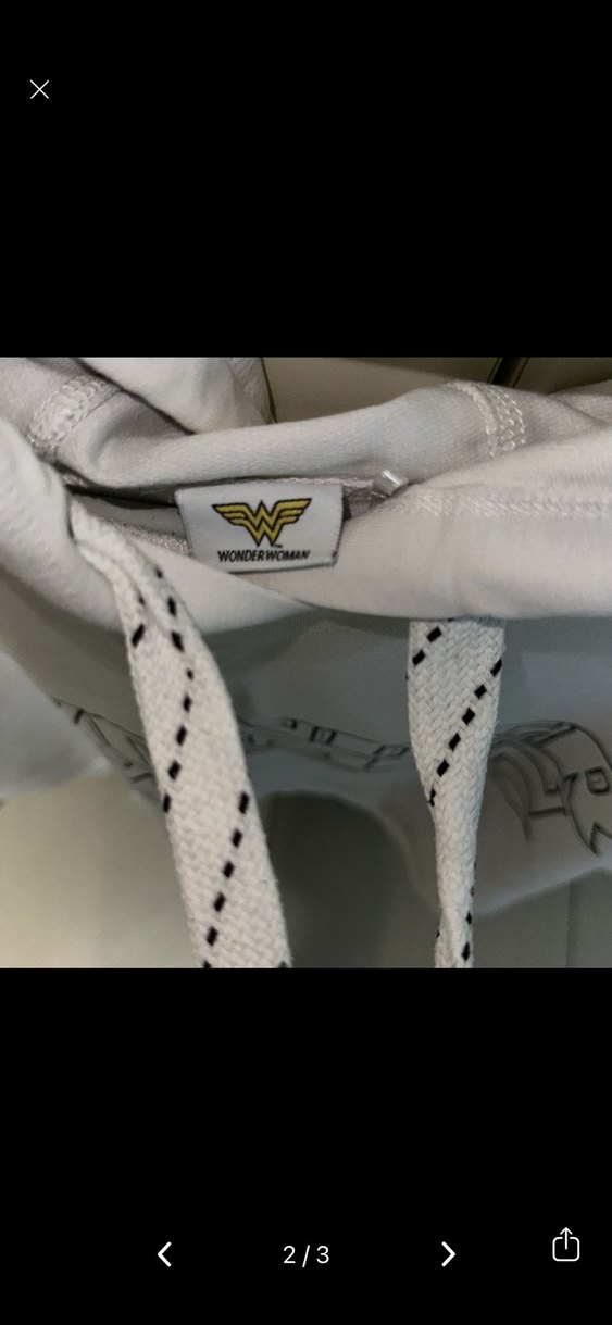 Uzun Kollu Kapüşonlu Wonder Woman Sweatshirt - Görsel 2