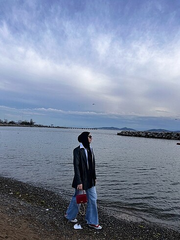 xl Beden Deri blazer