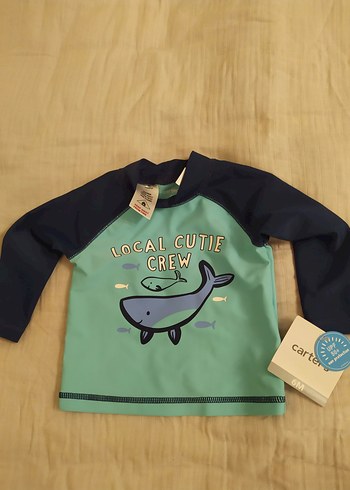 Carter's Erkek Çocuk Mavi Baskılı Uzun Kollu Mayo Takımı - Görsel 11