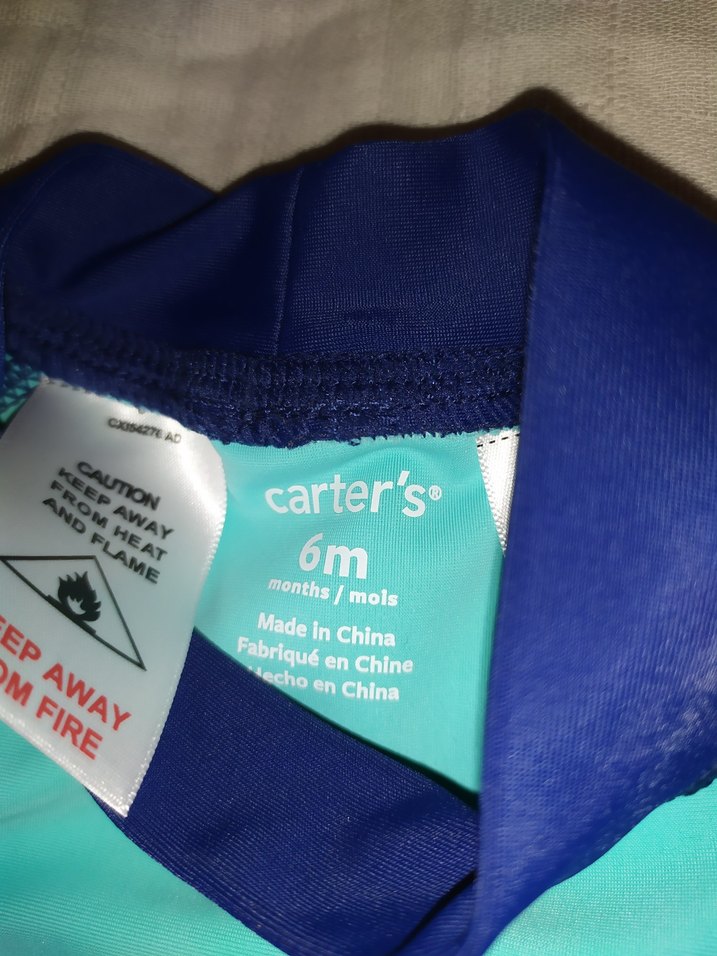 Carter's Erkek Çocuk Mavi Baskılı Uzun Kollu Mayo Takımı - Görsel 2