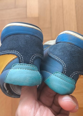 21 Beden mavi Renk Kifidis Erkek Bebek İlk Adım Ayakkabısı Mavi