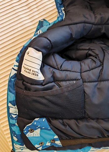 Columbia kalın çocuk mont mavi 2T beden - Görsel 3