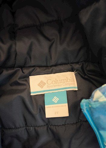 Columbia kalın çocuk mont mavi 2T beden - Görsel 7