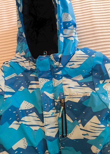 Columbia kalın çocuk mont mavi 2T beden - Görsel 6