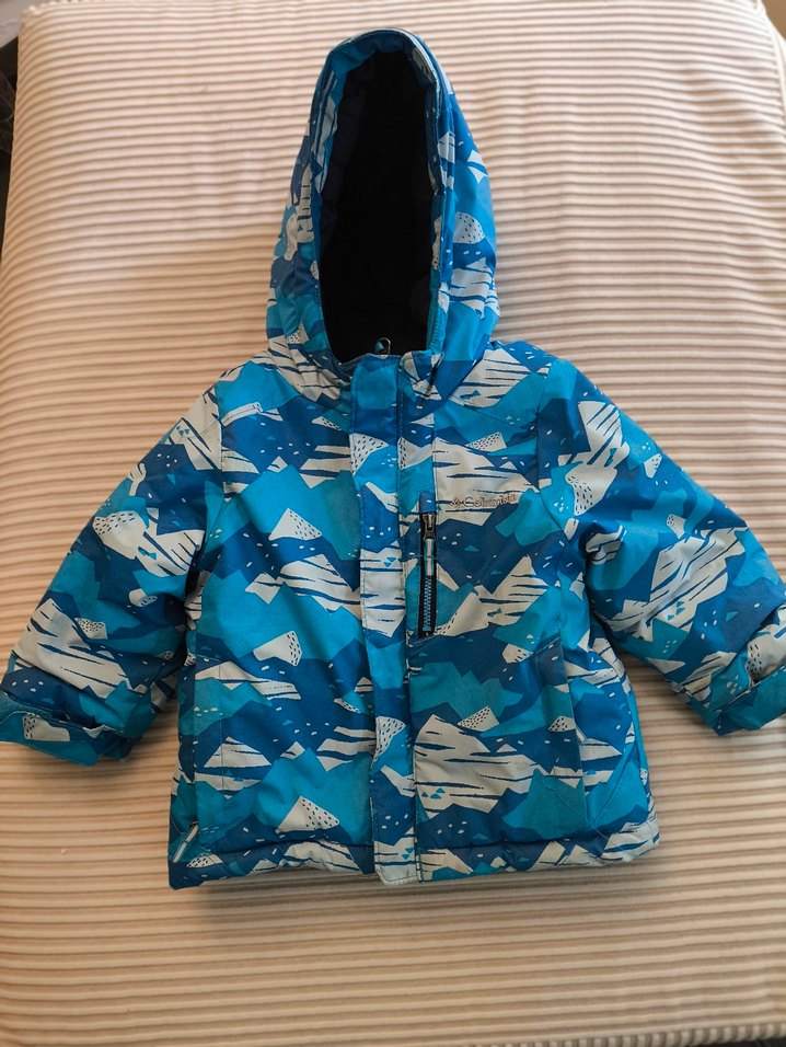 Columbia kalın çocuk mont mavi 2T beden - Görsel 5